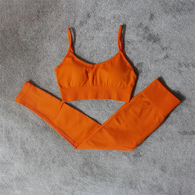 Seamless Sports Bra & Shorts Set