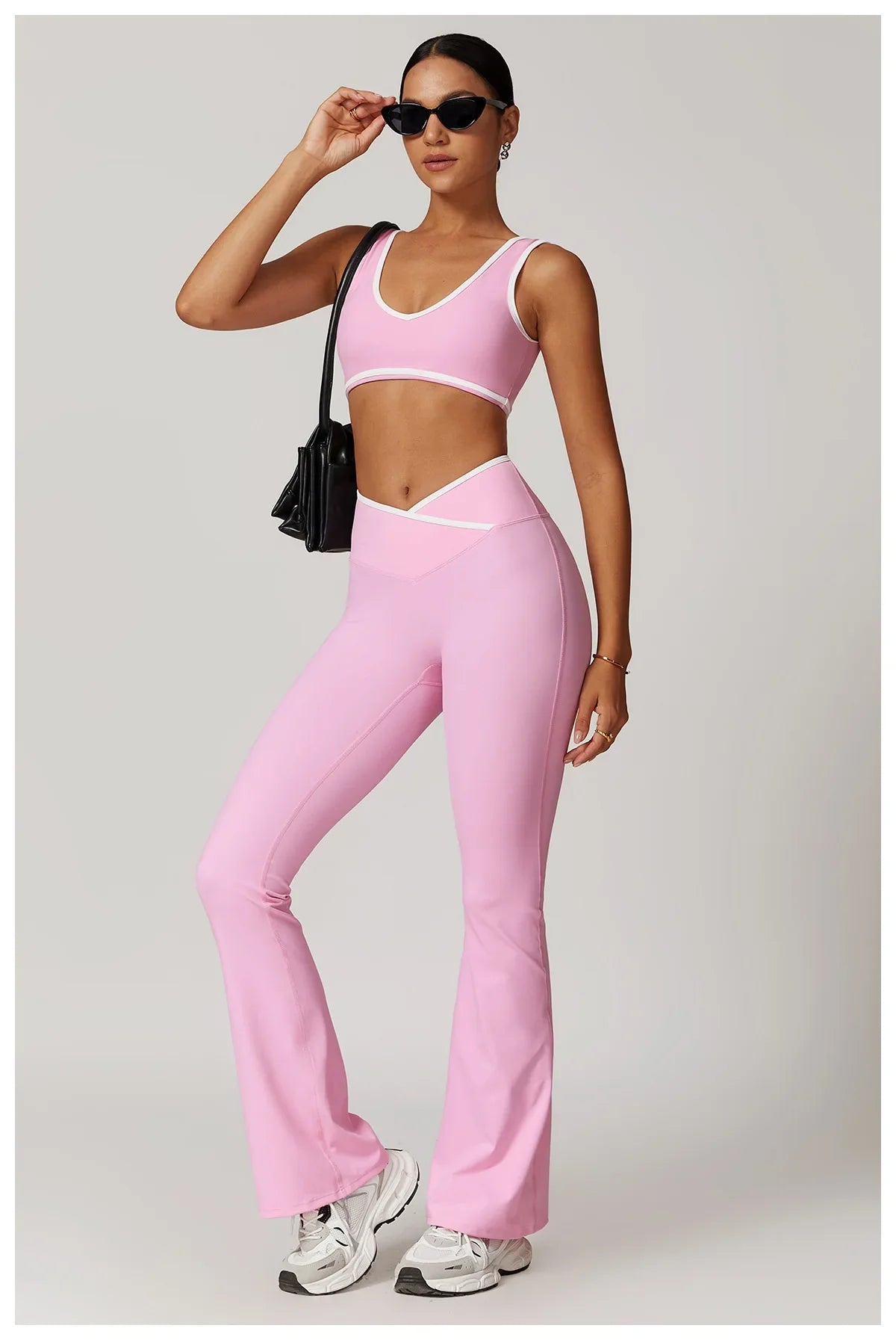 2-Piece Yoga Set – High Waist Leggings & Sports Bra for Women