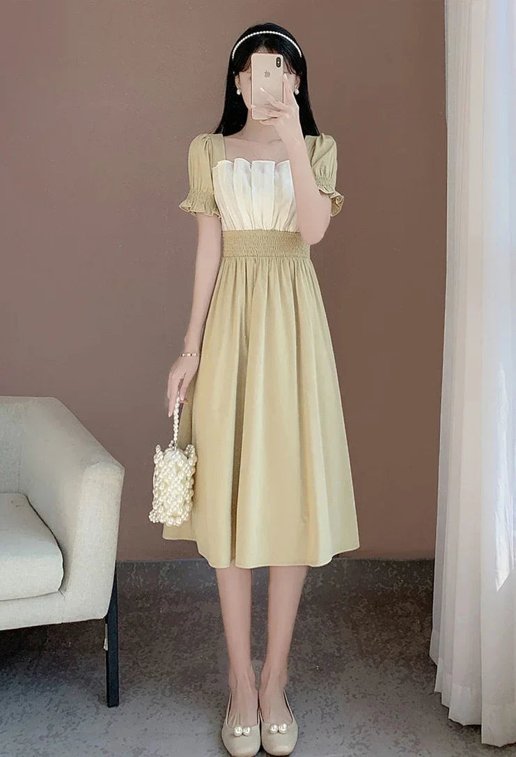 Soft Loose Fit Maxi Dress – Casual Yellow Style for Curvy Women