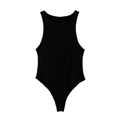Sleeveless Bodycon Bodysuit – Slim Fit Streetwear One-Piece