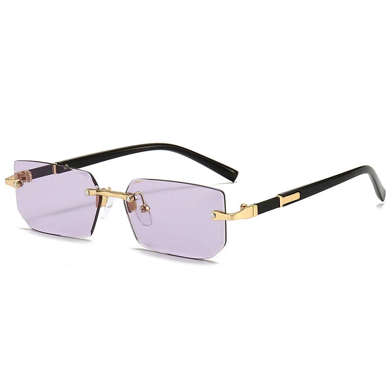 Rimless Rectangle Sunglasses