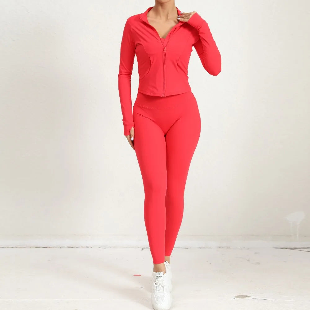 2-Piece Yoga Jacket & Leggings Set