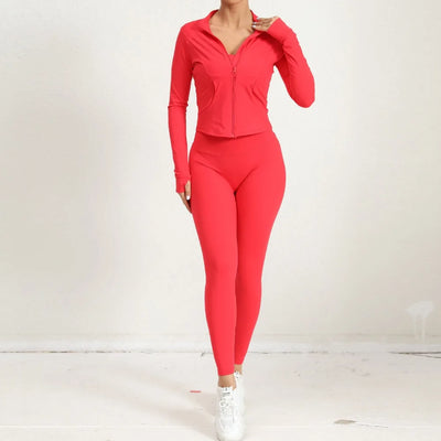 2-Piece Yoga Jacket & Leggings Set