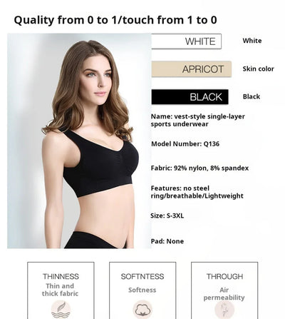 Seamless Ribbed Sports Bra – Black Yoga Crop Top