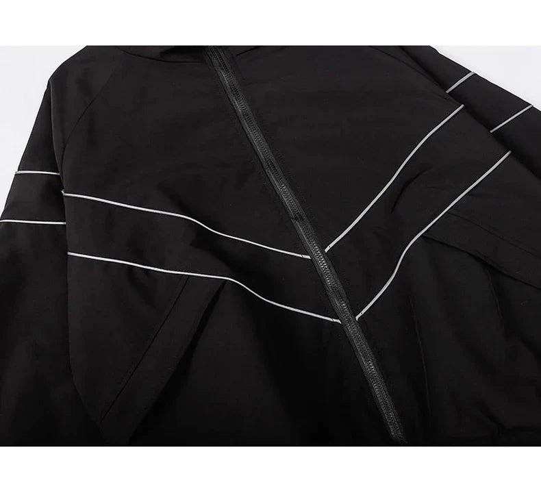 Reflective Windbreaker – Men’s Streetwear Jacket