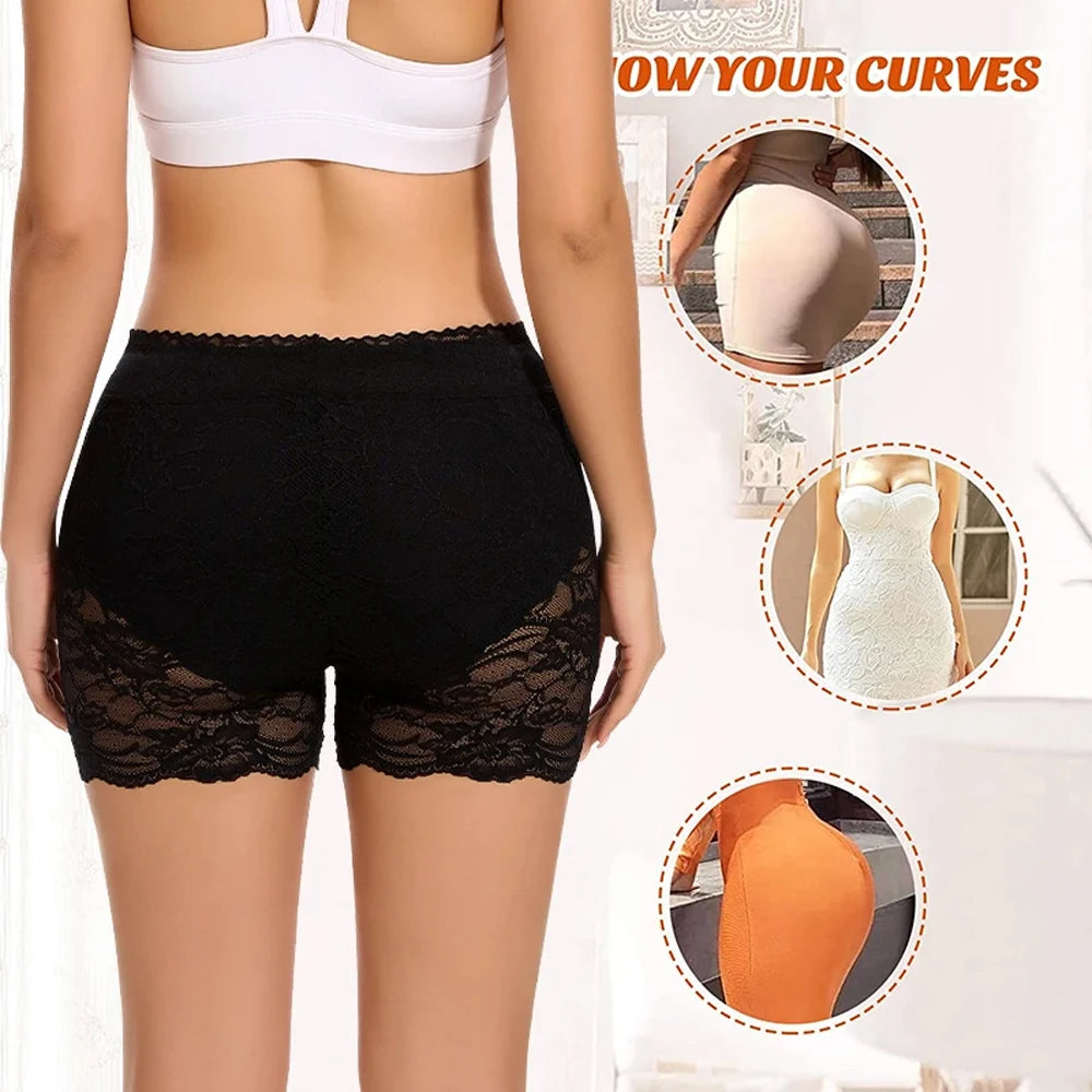 Lace Mid Waist Tummy Control Panties