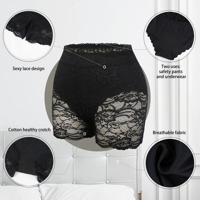 Lace Mid Waist Tummy Control Panties