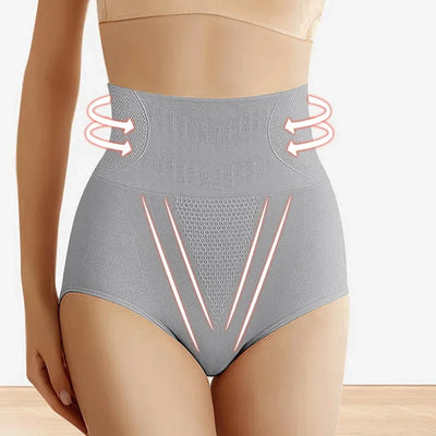 High-Waist Cotton Briefs – Tummy Control Triangle Underwear