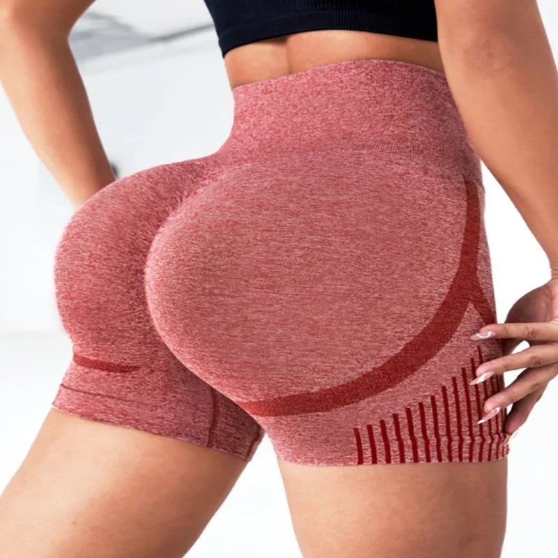 Seamless High Waist Yoga Shorts – Quick-Dry Stretch Activewear for Women