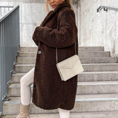 Teddy Trench Coat – Women’s Winter Overcoat