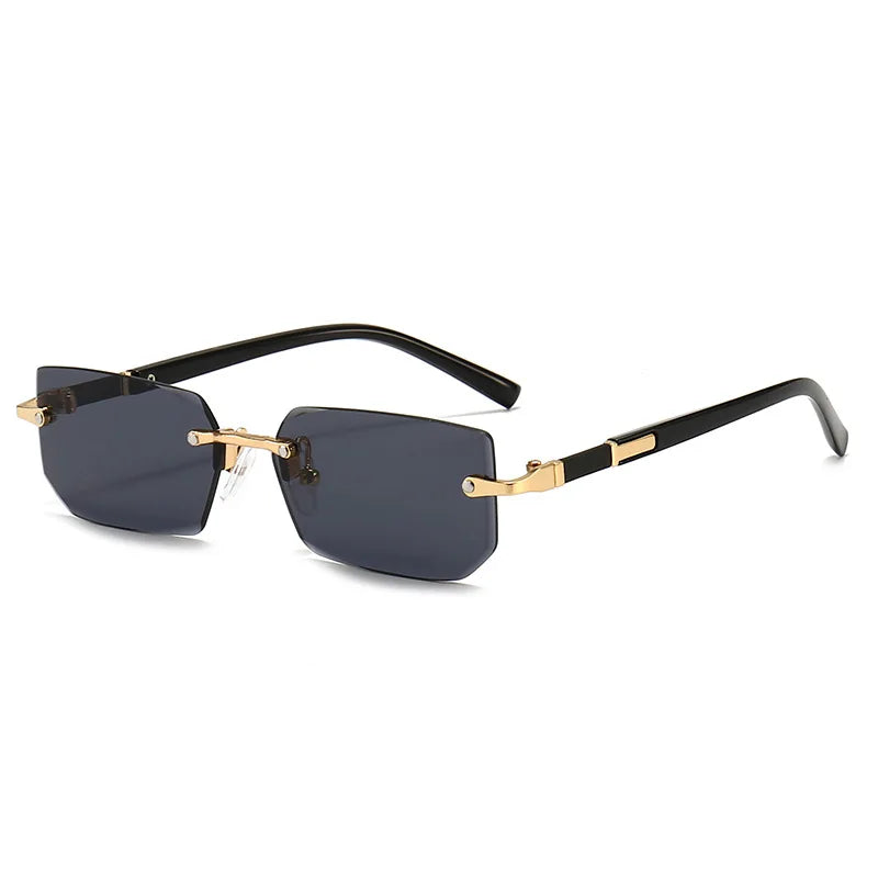 Rimless Rectangle Sunglasses