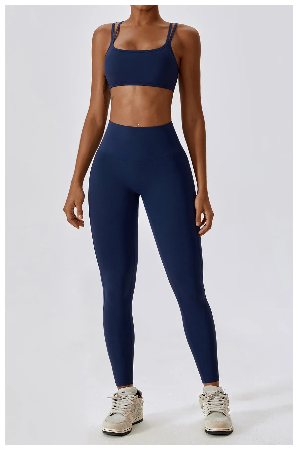 Seamless 2-Piece Workout Set – High Waist Leggings & Top