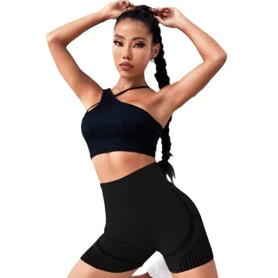 Seamless High Waist Yoga Shorts – Quick-Dry Stretch Activewear for Women
