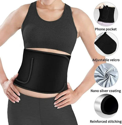 Waist Trainer Wrap – Sweat Belt & Tummy Control