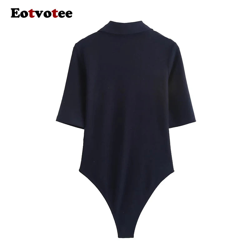 Short Sleeve Casual Bodysuit