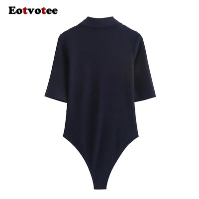 Short Sleeve Casual Bodysuit
