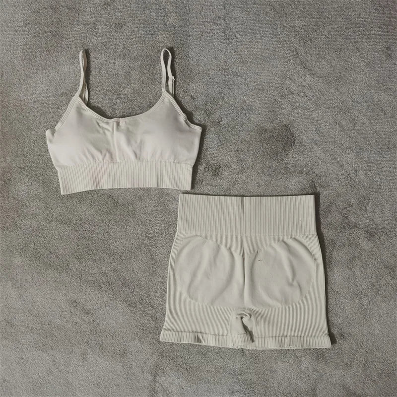 Seamless Sports Bra & Shorts Set