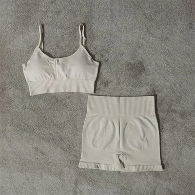 Seamless Sports Bra & Shorts Set