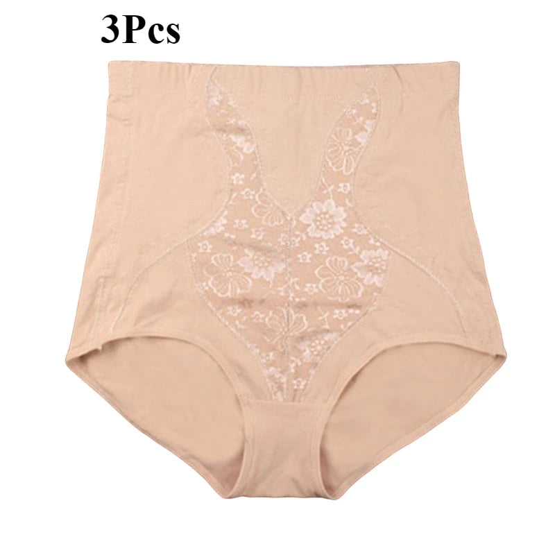 3pcs High Waist Tummy Control Shapewear Panties
