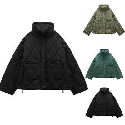 Plus Size Quilted Jacket – Women’s Winter Coat