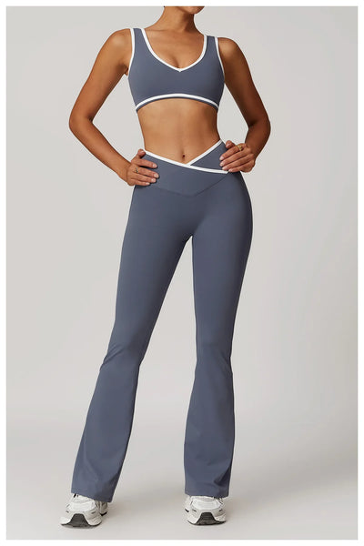 2-Piece Yoga Set – High Waist Leggings & Sports Bra for Women