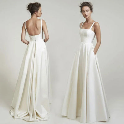 Elegant Long Evening Gown – Prom & Wedding Dress (2025 Custom Fit)