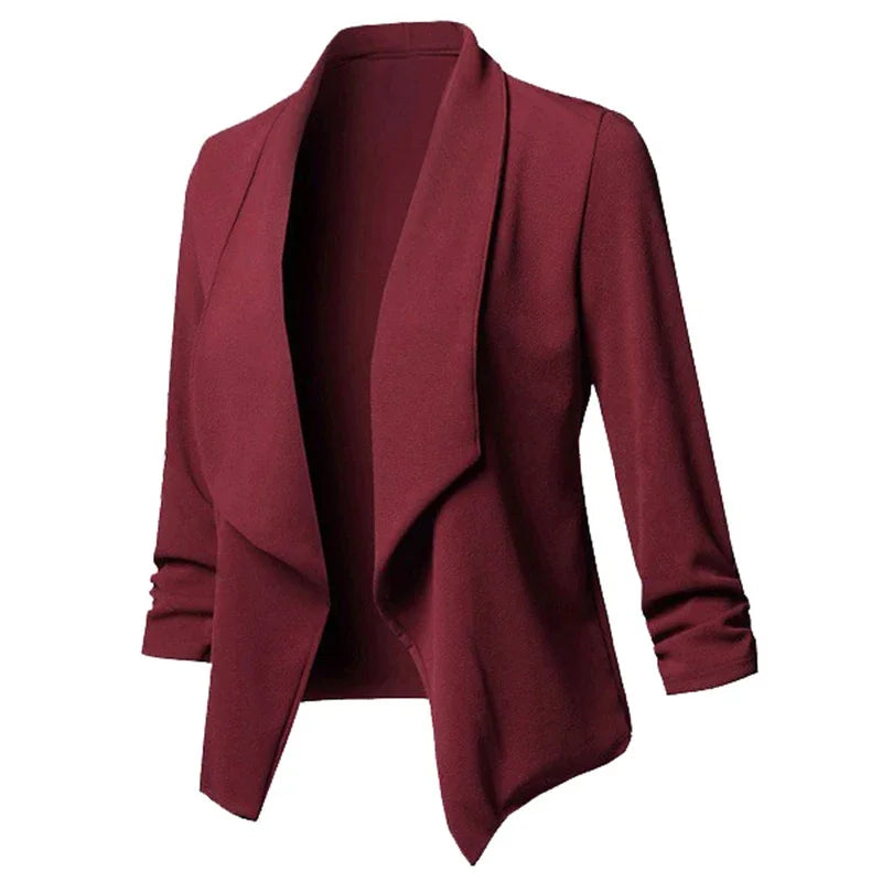 Ruched Blazer – Women’s Lightweight Jacket