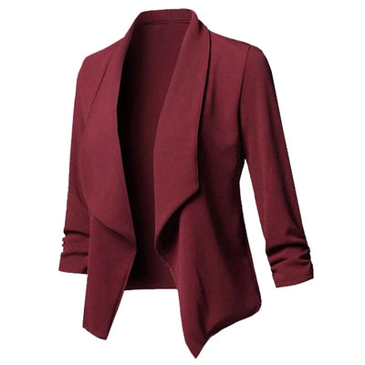 Ruched Blazer – Women’s Lightweight Jacket