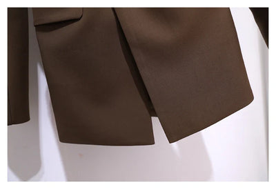 Korean Style Blazer – Women’s Lace-Up Jacket