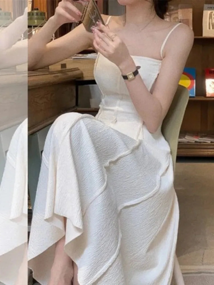 Vintage A-Line Maxi Dress – Summer Sling Style