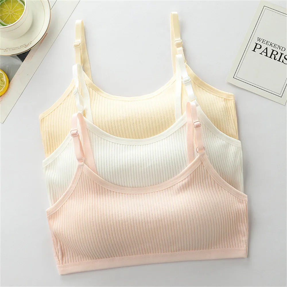 Girls' Training Bra – Adjustable Strap Sports Style