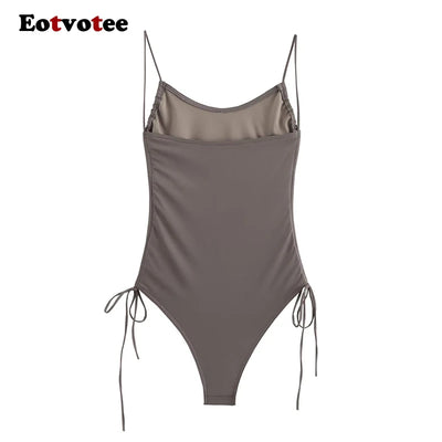 Off Shoulder Backless Bodysuit
