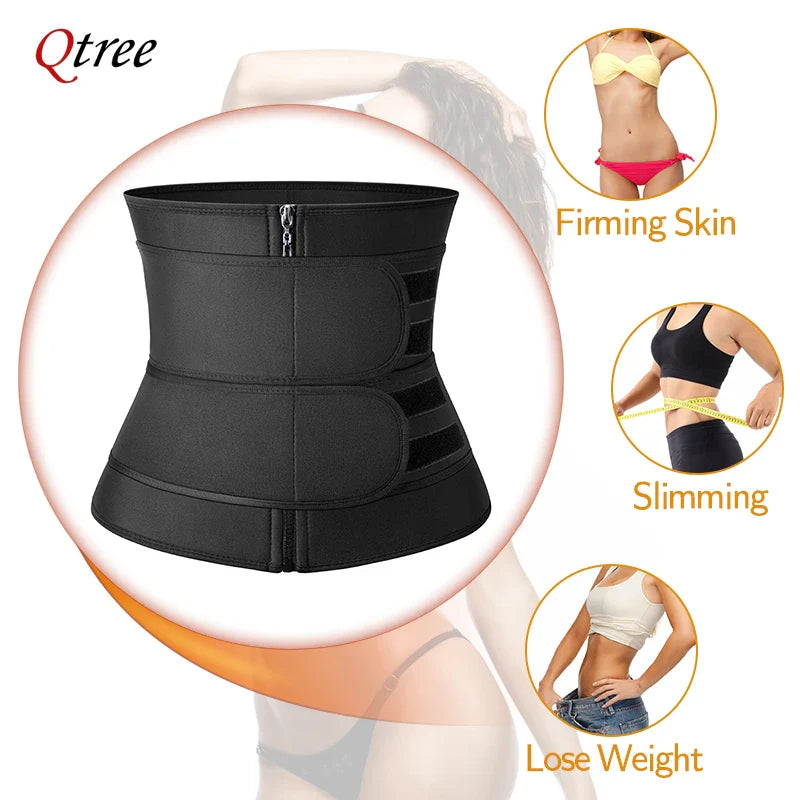 Plus Size Waist Trainer – Sweat Slimming Corset Belt