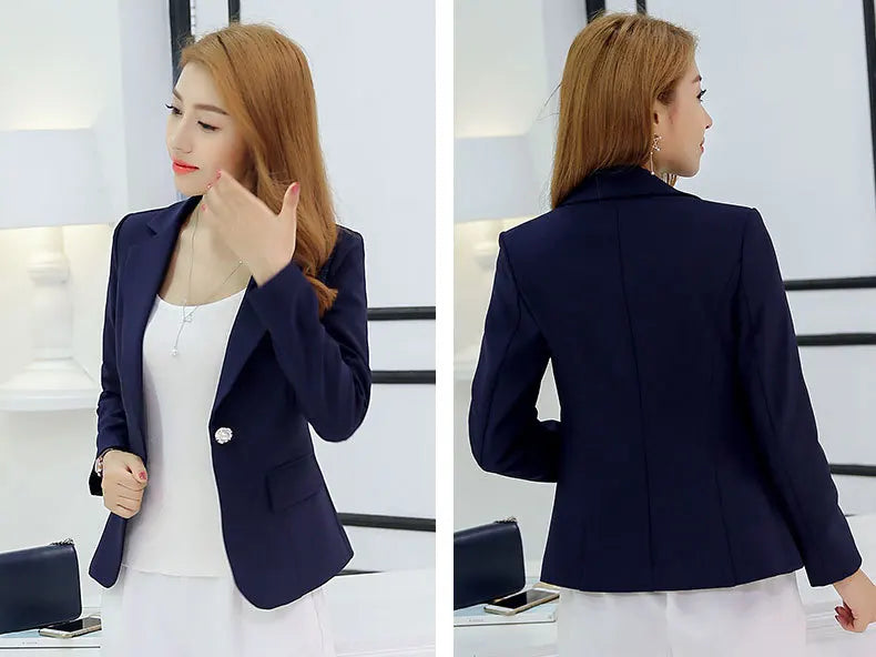 Slim Fit Blazer – Women’s Korean Style