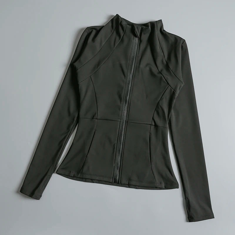 Zip Up Long Sleeve Yoga Jacket
