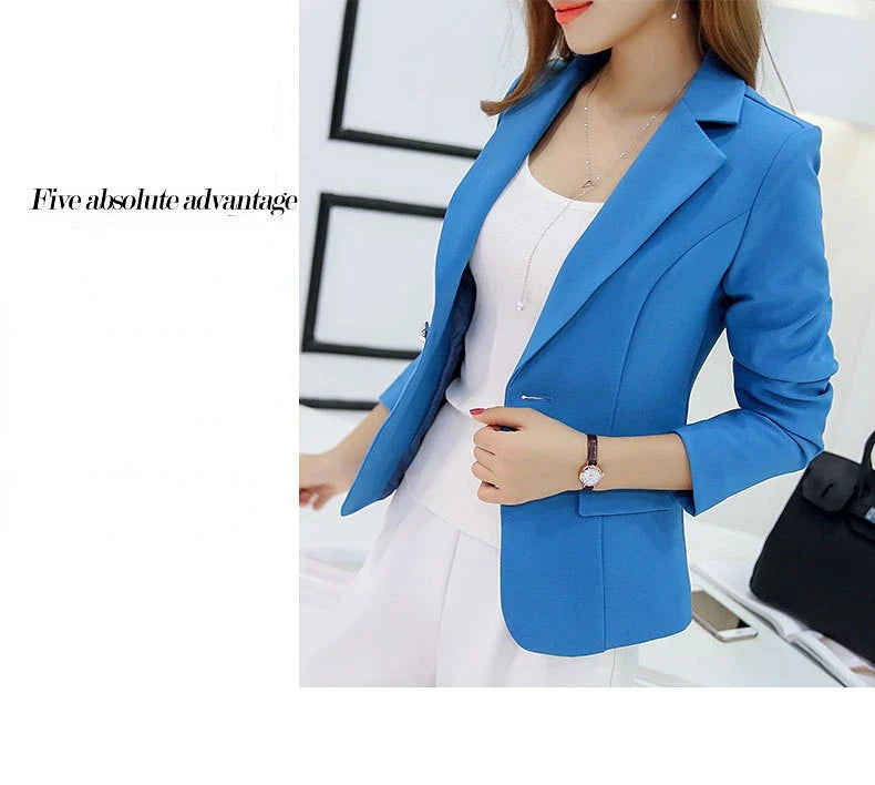 Slim Fit Blazer – Women’s Korean Style