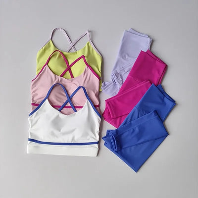 2-Piece Yoga Leggings & Sports Bra Set