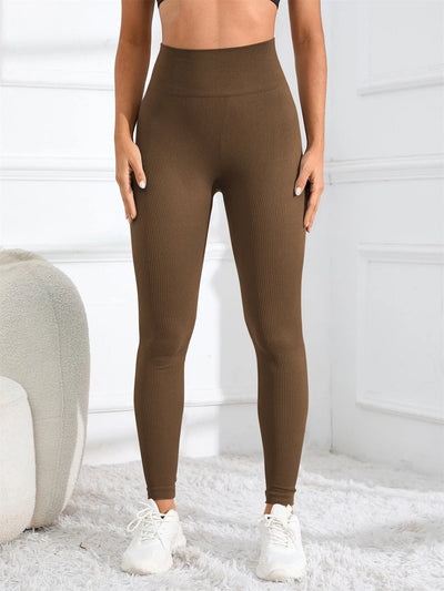 High Waist Ribbed Leggings – Seamless Fall/Winter Fit