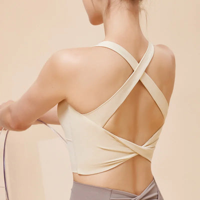 Seamless High-Impact Sports Bra – Push-Up Fitness Top