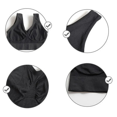 Wireless Sleep Bra – No-Pad Yoga Bralette (Plus Size)