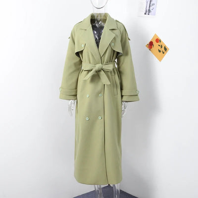 Wool Blend Coat – Elegant Belted Winter Wear