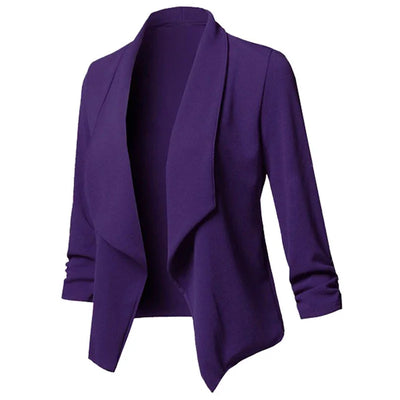 Ruched Blazer – Women’s Lightweight Jacket