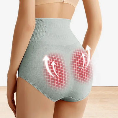 High-Waist Cotton Briefs – Tummy Control Triangle Underwear