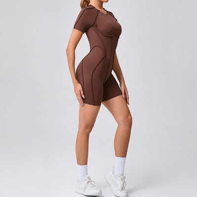 Backless Scrunch Jumpsuit – Women’s Fitness Yoga Romper