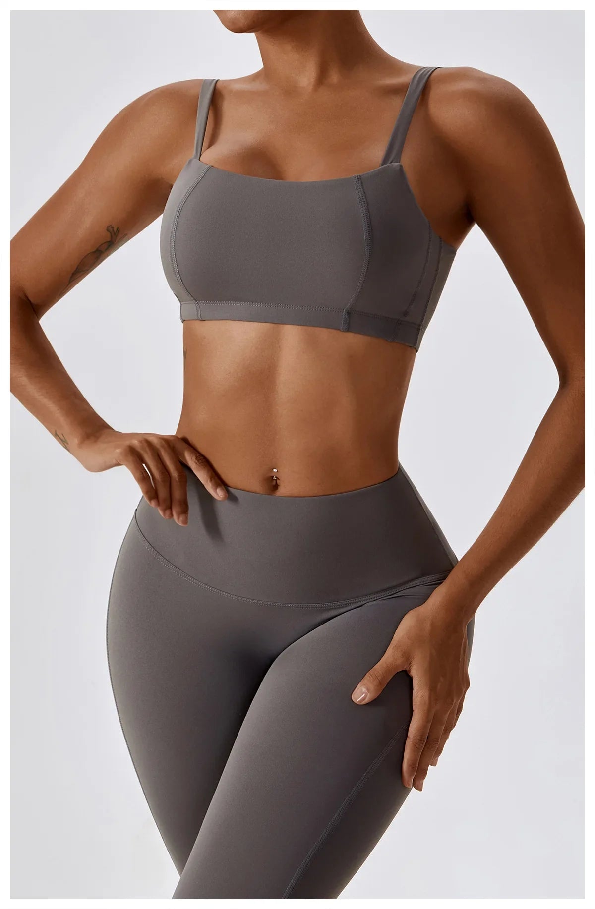 Seamless 2-Piece Workout Set – High Waist Leggings & Top