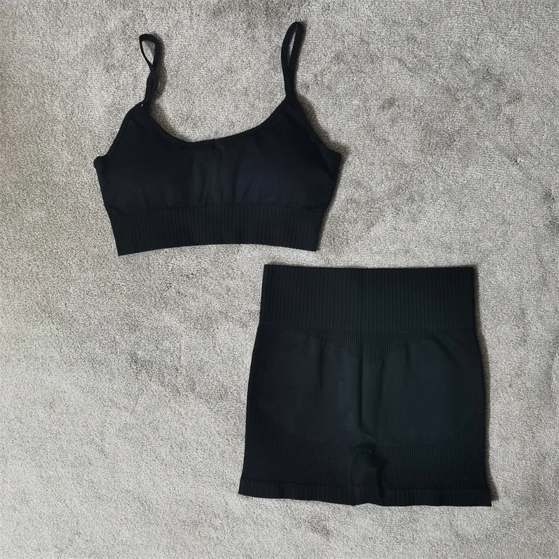 Seamless Sports Bra & Shorts Set