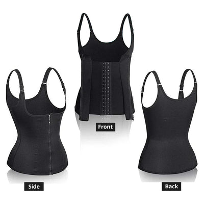 Zipper Waist Trainer Tank – Tummy Control Shapewear