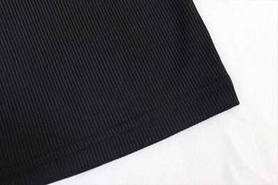 Sleeveless Black Bodycon Dress – Zipper Streetwear Summer Style
