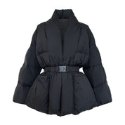 Spliced Belt Loose Jacket