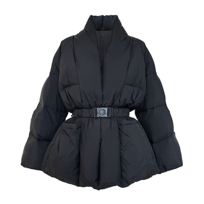 Spliced Belt Loose Jacket